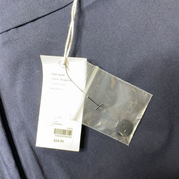 Lane Bryant Curvy Allie Skinny Ankle Stretch Pants 26 Navy NWT - Picture 6 of 8